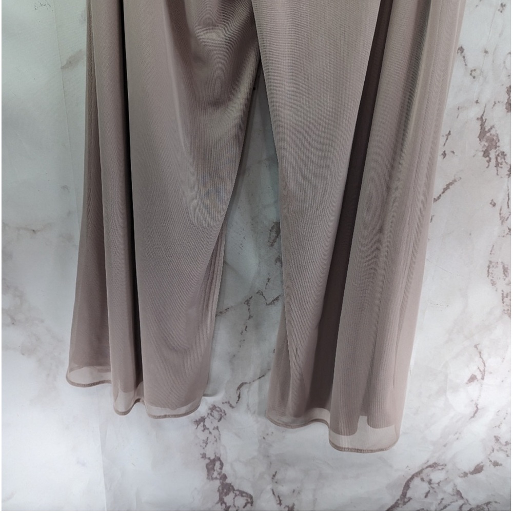 NWT R&M Richard’s Pant Set Women’s 16W Pink Lace Pearl Wide Leg Tank Formal Suit - Picture 9 of 14